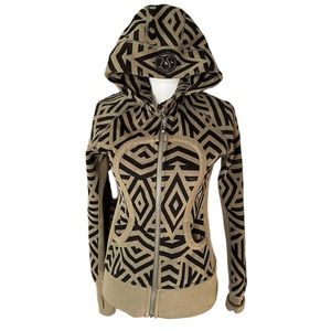 lululemon athletica Black and Tan Geometric Jacket